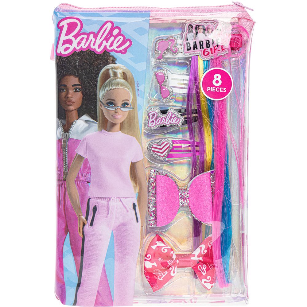 slide 1 of 1, Barbie TOWNLEY Barbie Hair Accessories Zipper Bag, 1 ct
