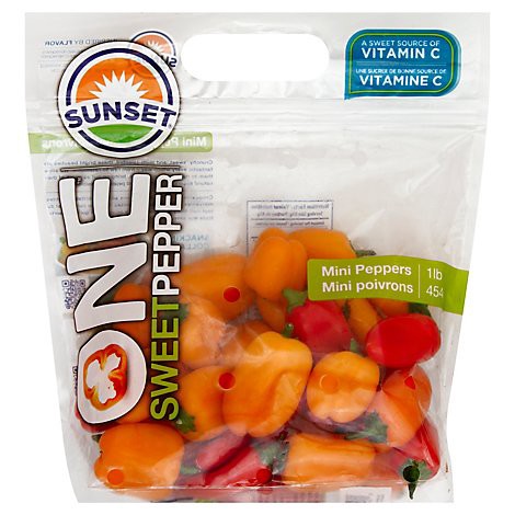 slide 1 of 1, Peppers Bell Peppers Mini Assorted Mix Pack With Red Yellow And Orange - 16 Oz, 16 oz