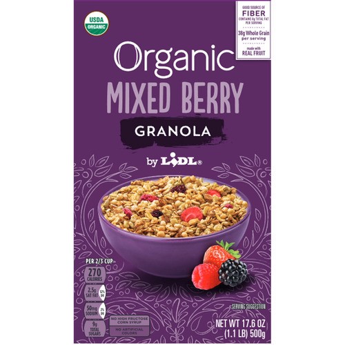 slide 1 of 1, organic mixed berry granola, 17.6 oz