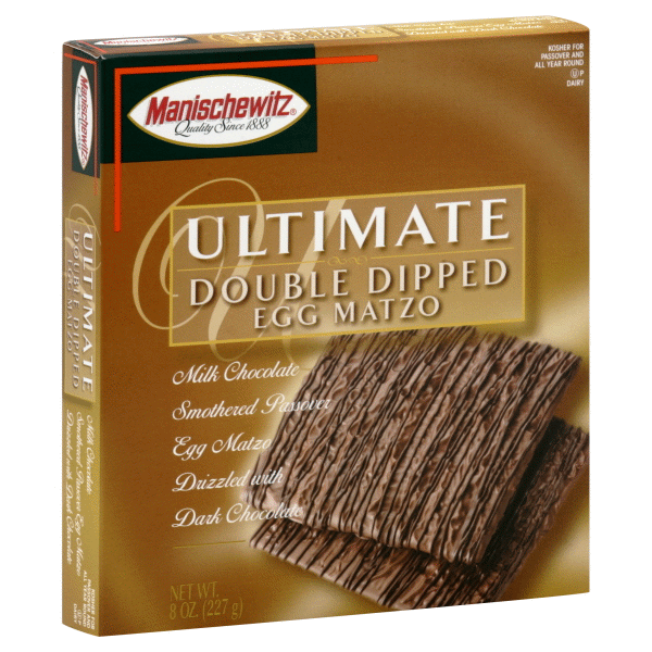 slide 1 of 1, Manischewitz Passover Ultimate Double Dipped Chocolate Egg Matzo, 8 oz