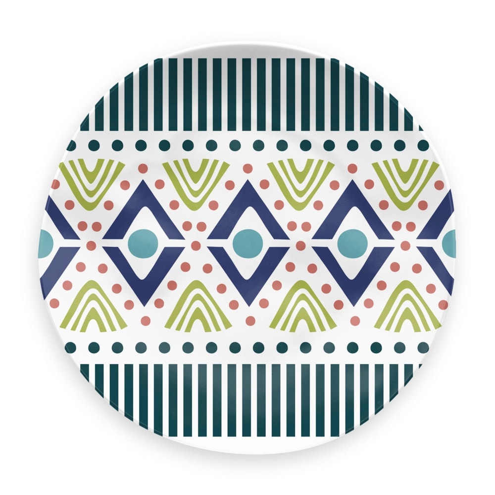 slide 1 of 1, Hd Designs Outdoors Dinner Plate - Sunshine Stripe, 10.5 in