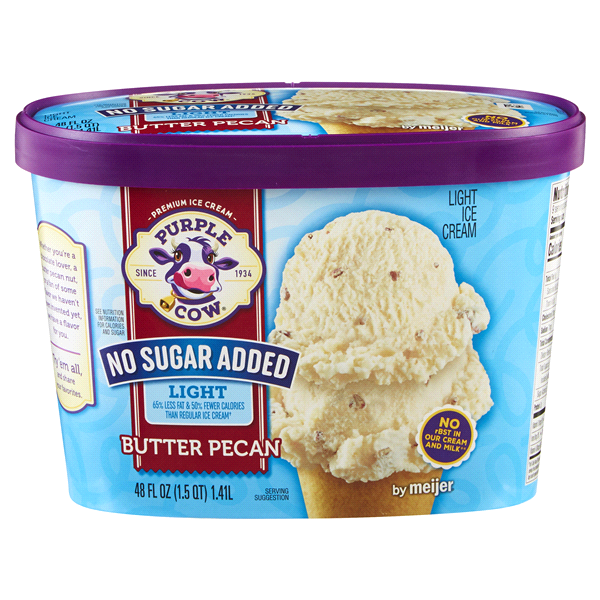 Purple Cow No Sugar Added Butter Pecan Ice Cream 15 Qt Shipt 1179