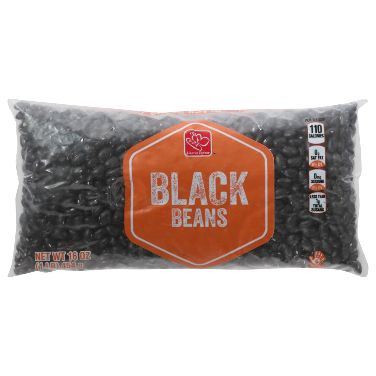 slide 1 of 10, Harris Teeter Dry Black Beans, 16 oz