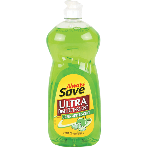 slide 1 of 1, Always Save Ultra Dish Detergent Green Apple, 25 oz