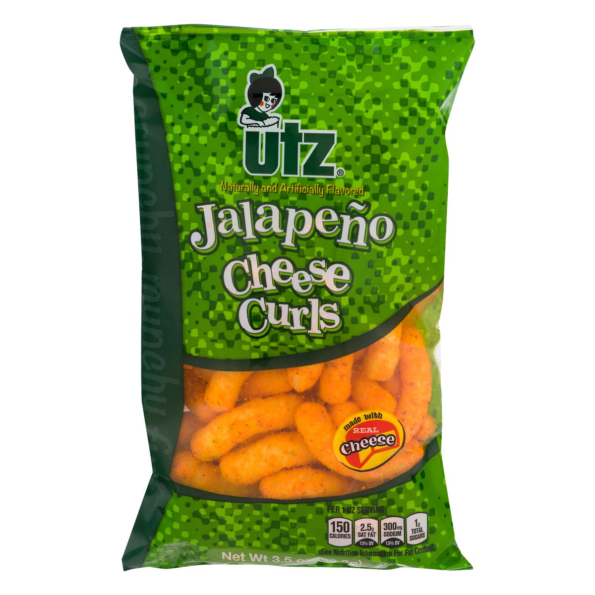 slide 12 of 13, Utz Jalapeno Cheese Curls 3.5 oz, 3.5 oz