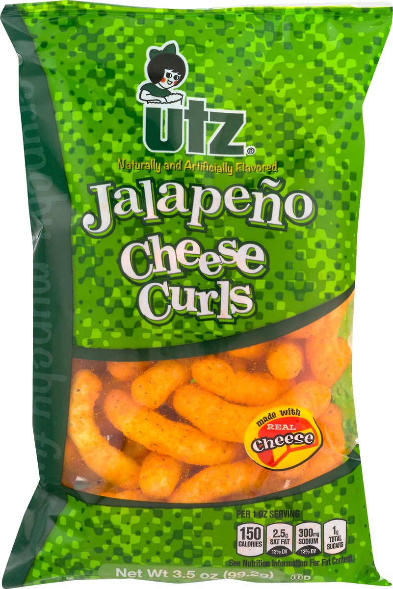 slide 5 of 13, Utz Jalapeno Cheese Curls 3.5 oz, 3.5 oz