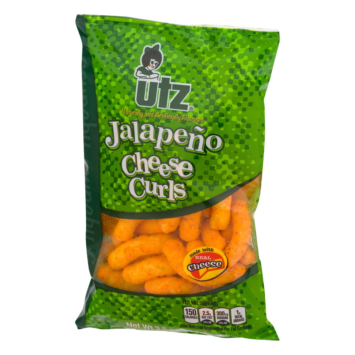 slide 6 of 13, Utz Jalapeno Cheese Curls 3.5 oz, 3.5 oz