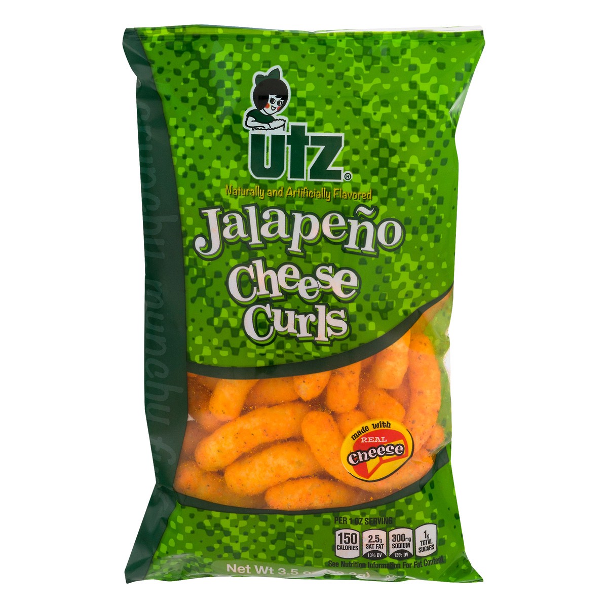 slide 1 of 13, Utz Jalapeno Cheese Curls 3.5 oz, 3.5 oz