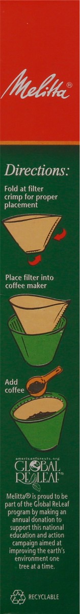 slide 8 of 9, Melitta Coffee Filters Cone Natural Brown No. 2 - 40 Count, 40 ct