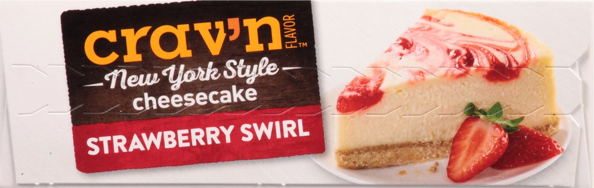 slide 8 of 9, Crav'n Flavor Strawberry Swirl New York Style Cheesecake, 24 oz