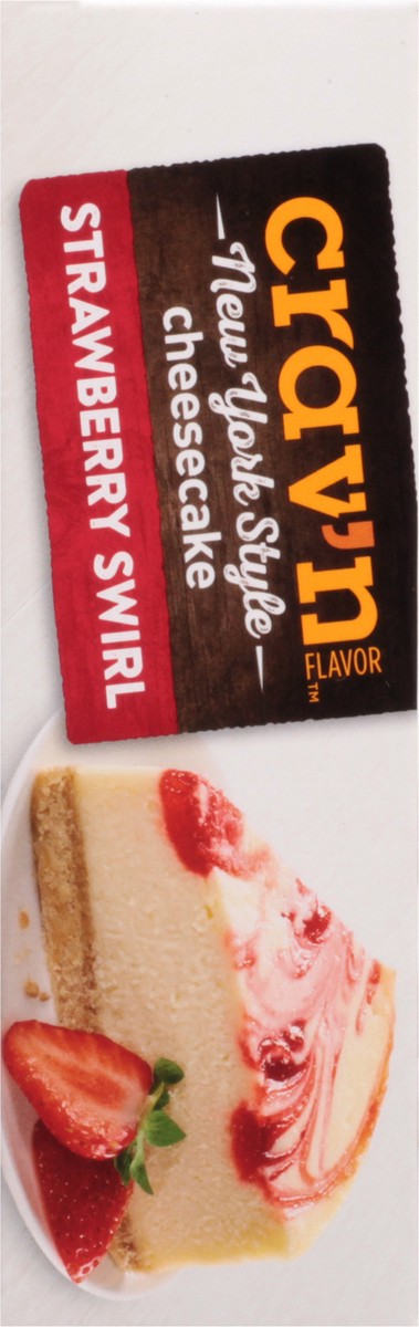 slide 3 of 9, Crav'n Flavor Strawberry Swirl New York Style Cheesecake, 24 oz
