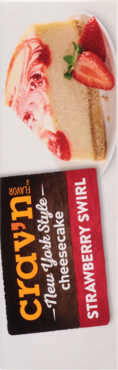 slide 4 of 9, Crav'n Flavor Strawberry Swirl New York Style Cheesecake, 24 oz