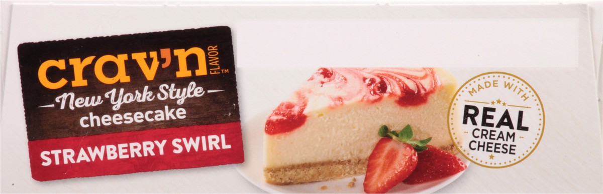 slide 5 of 9, Crav'n Flavor Strawberry Swirl New York Style Cheesecake, 24 oz