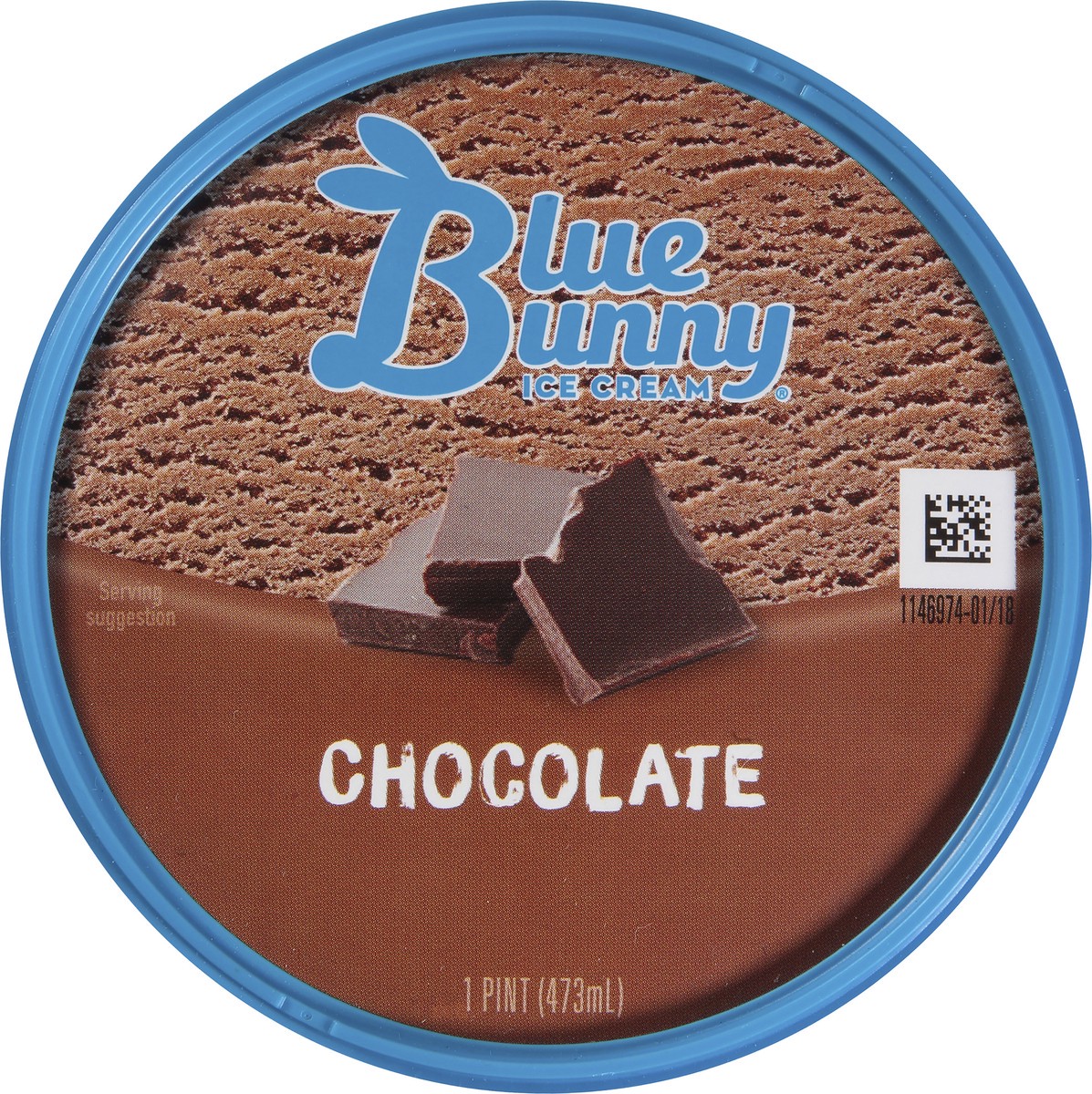 slide 10 of 10, Blue Bunny Chocolate Ice Cream 1 pt, 1 pint