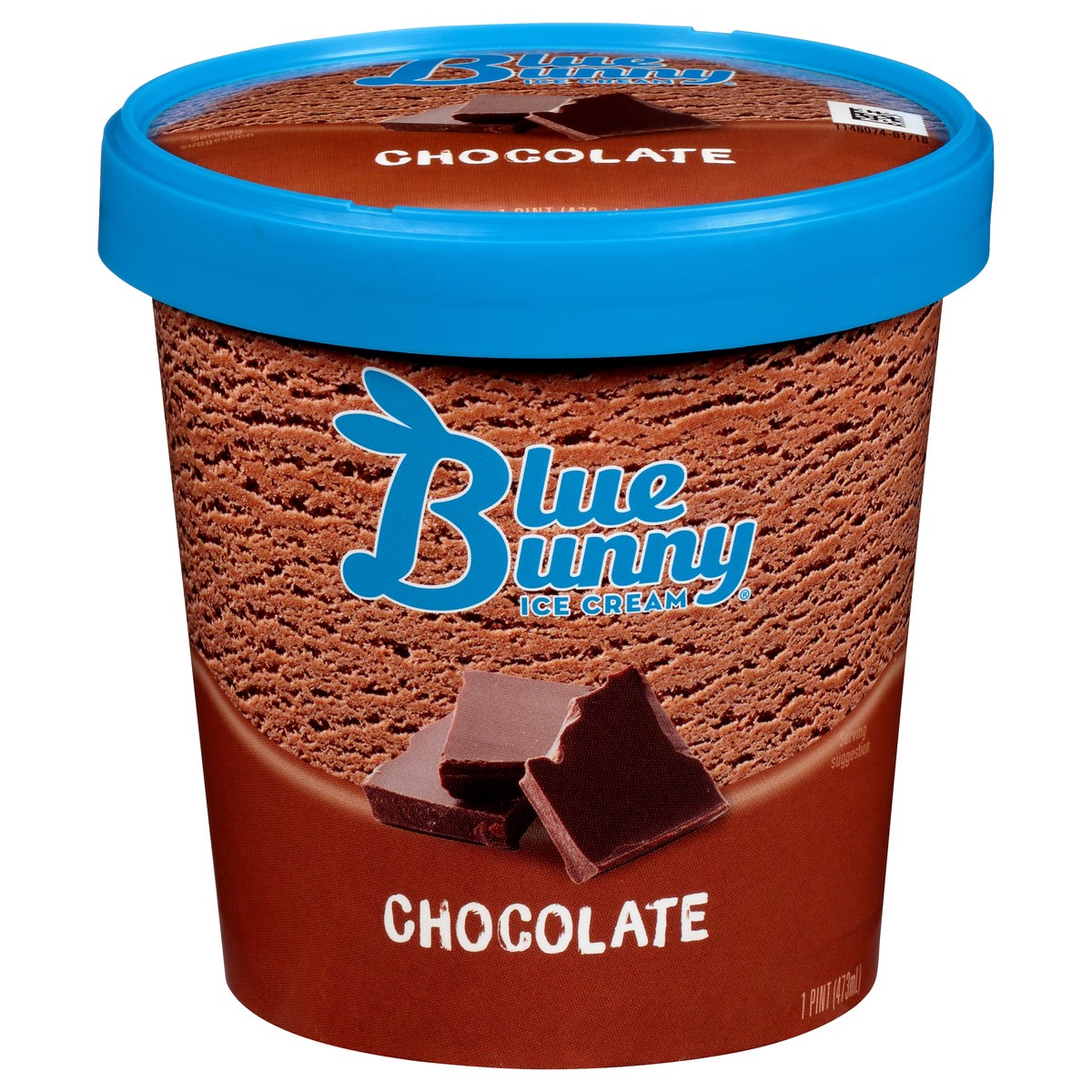 slide 1 of 10, Blue Bunny Chocolate Ice Cream 1 pt, 1 pint