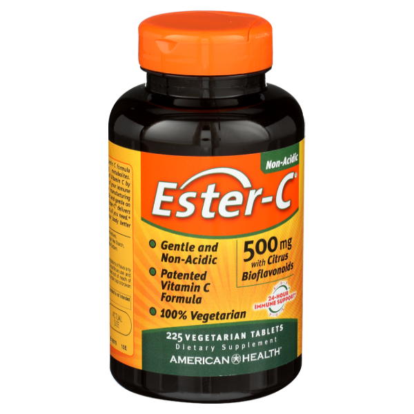 slide 1 of 1, Ester-C with Citrus Bioflavonoids Vegetarian Tablets, 225 ct; 500 mg