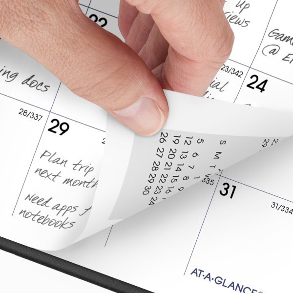 slide 2 of 6, AT-A-GLANCE® DayMinder® 2026 Monthly Planner, Black, Pocket, 3 1/2"" x 6"", 1 ct