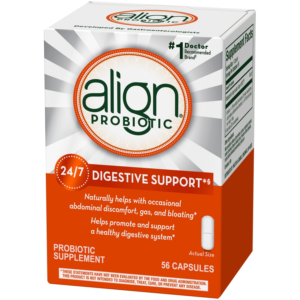 slide 2 of 2, Align Probiotic Supplement For Daily Digestive Health, 56 ct