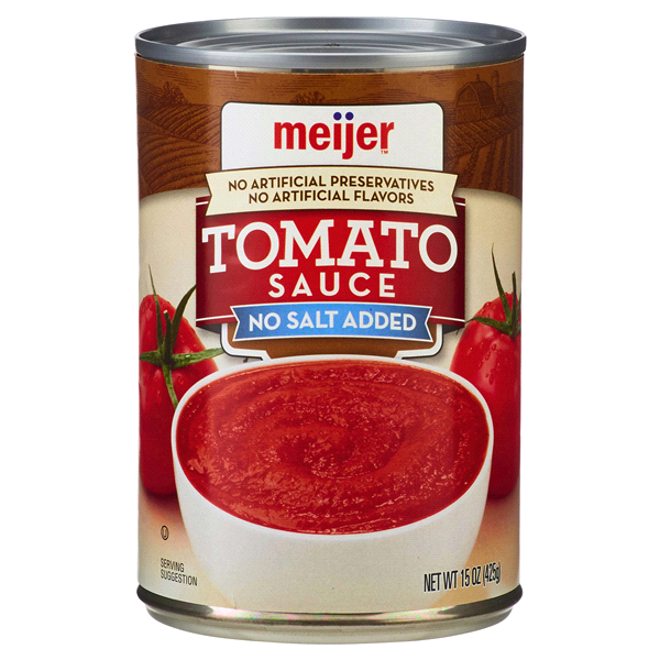 Meijer No Salt Added Tomato Sauce 15 oz Shipt