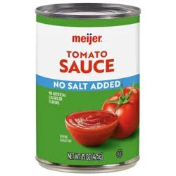 Meijer No Salt Added Tomato Sauce