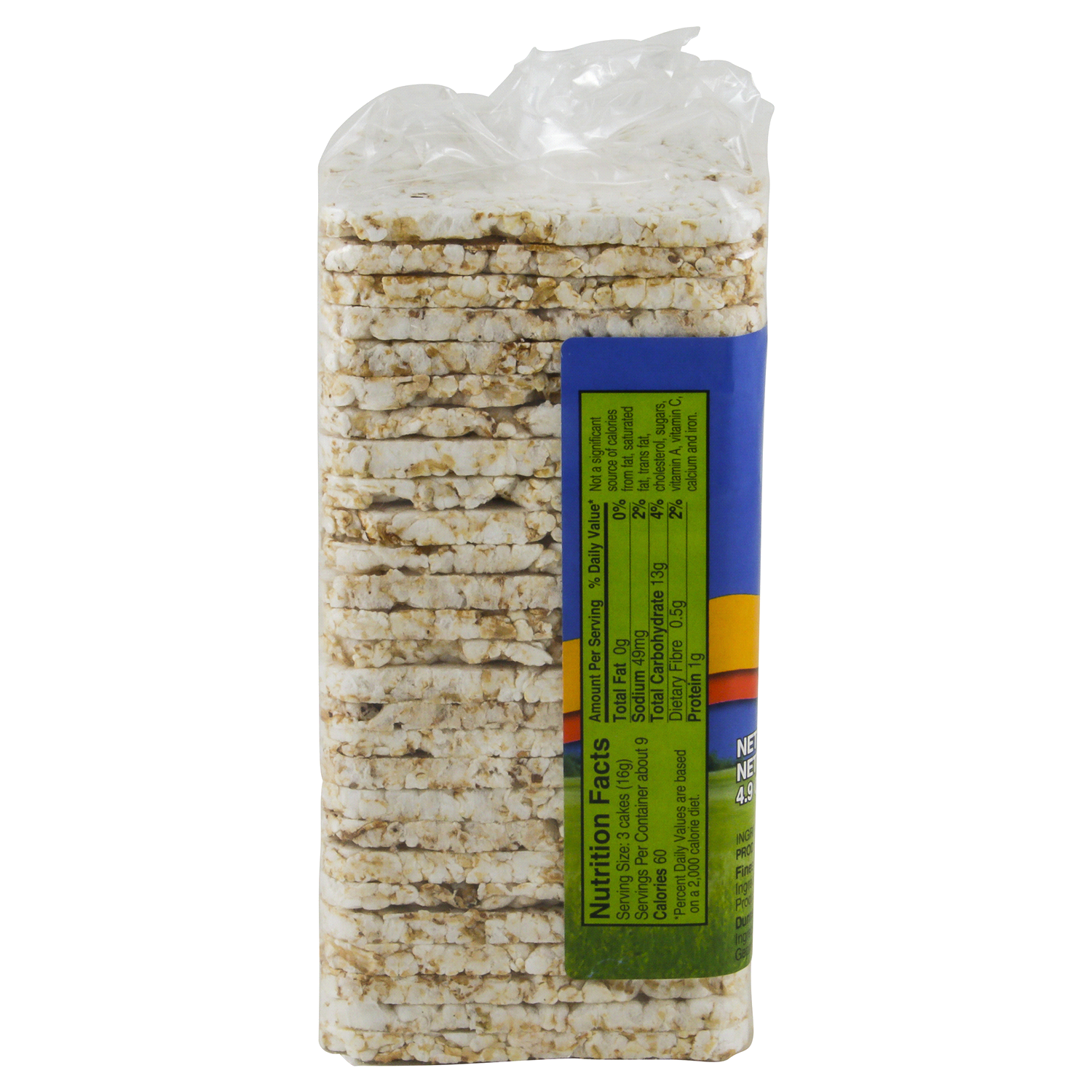 slide 2 of 3, Paskesz Rice Cakes Squares Plain, 4.9 oz