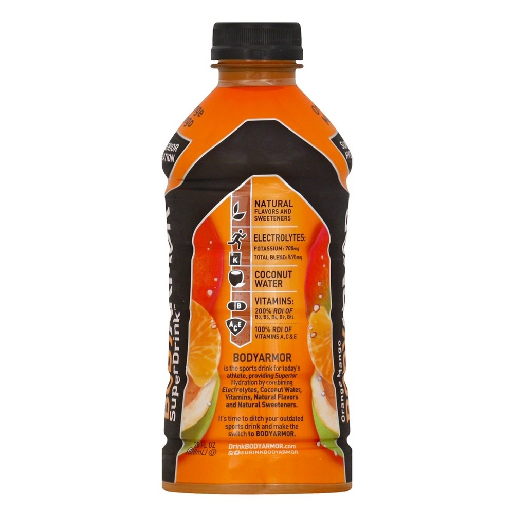 slide 3 of 5, BODYARMOR Orange Mango Super Drink - 28 fl oz, 28 fl oz