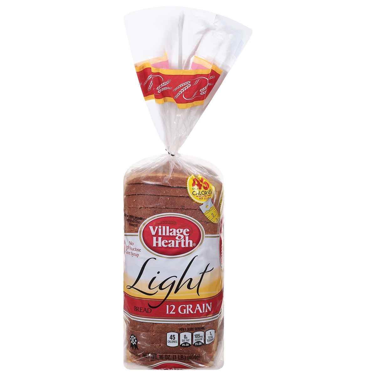 slide 1 of 1, Village Hearth 12 Grain Light Bread 16 oz, 16 oz