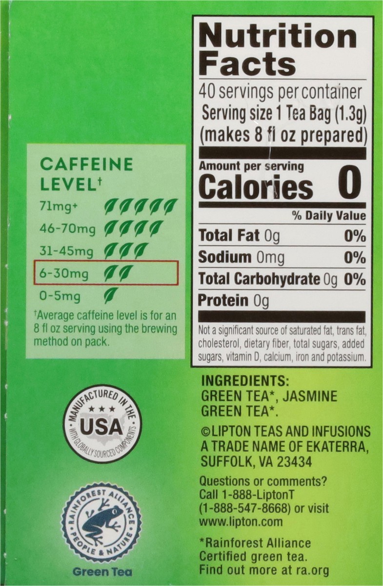 slide 7 of 13, Lipton Signature Blend Green Tea - 40 ct, 40 ct