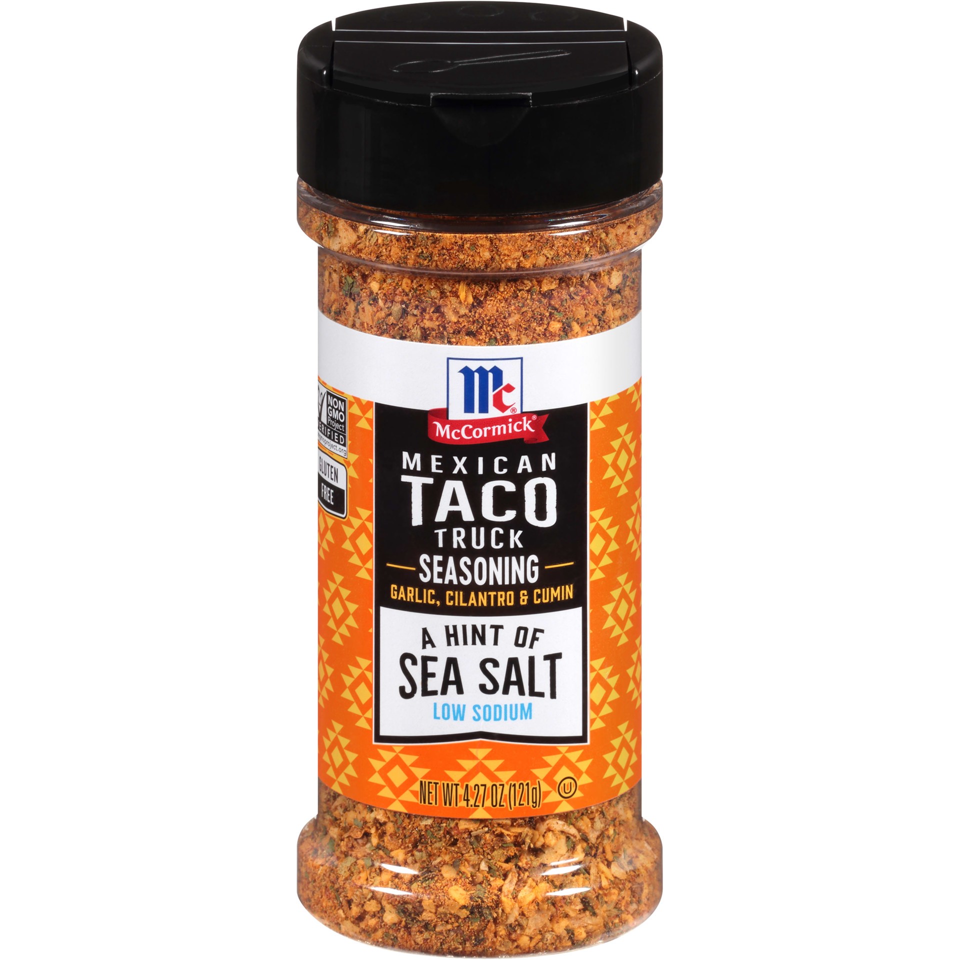 slide 1 of 7, McCormick A Hint of Sea Salt Mexican Taco Truck Seasoning, 4.27 oz, 4.27 oz