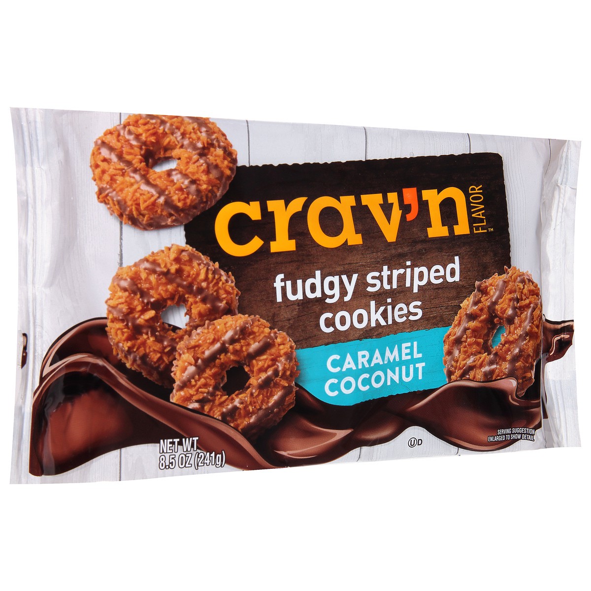 slide 16 of 18, Crav'n Flavor Caramel Coconut Fudgy Striped Cookies 8.5 oz, 8.5 oz