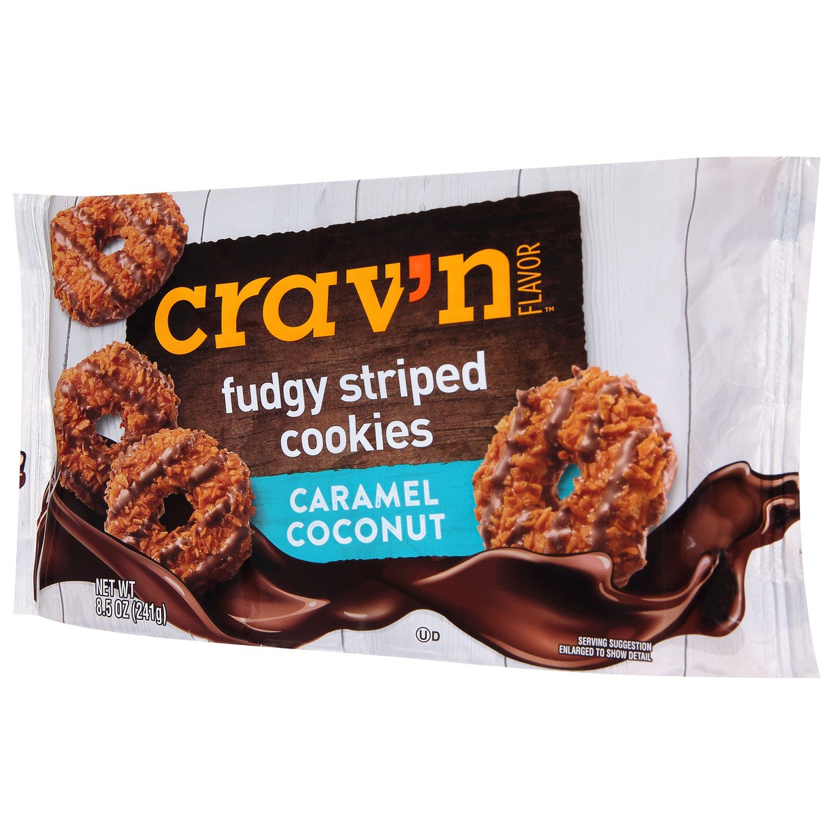 slide 13 of 18, Crav'n Flavor Caramel Coconut Fudgy Striped Cookies 8.5 oz, 8.5 oz