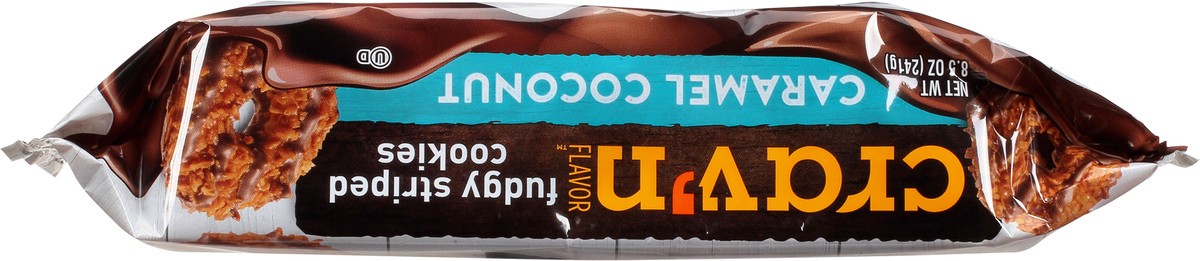 slide 10 of 18, Crav'n Flavor Caramel Coconut Fudgy Striped Cookies 8.5 oz, 8.5 oz