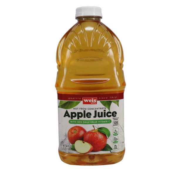 Weis Quality 100% Apple Juice From Concentrate With Added Vitamin C ...