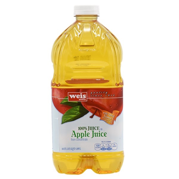 Weis Quality 100 Apple Juice From Concentrate With Added Vitamin C 64