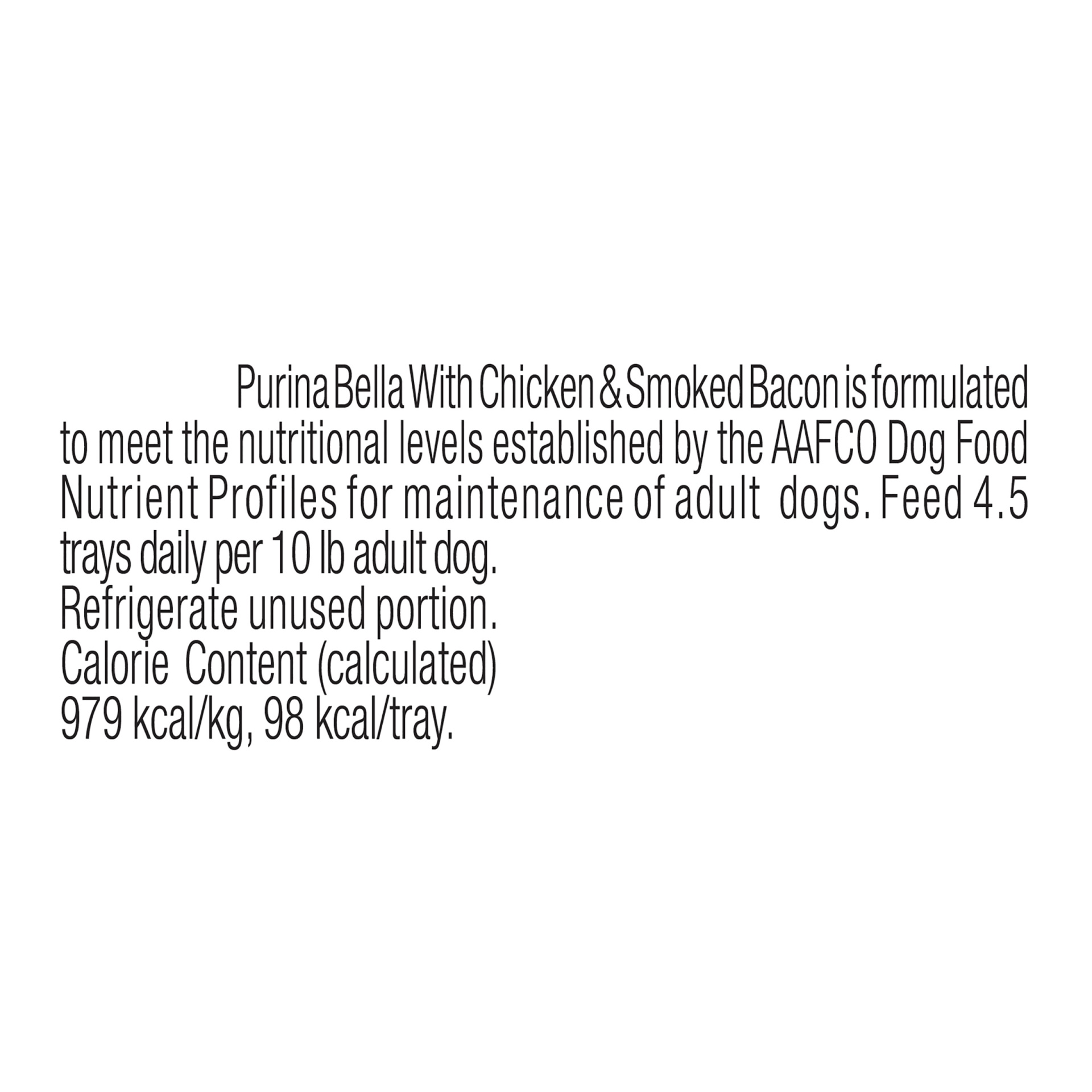 slide 2 of 6, Purina Bella With Chicken & Smoked Bacon in Savory Juices Adult Wet Dog Food, 3.5 oz