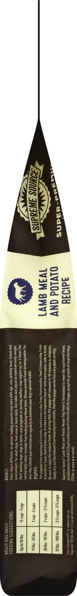 slide 7 of 12, Supreme Source Super-Premium Lamb Meal and Potato Recipe Dog Food 22 lb, 22 lb