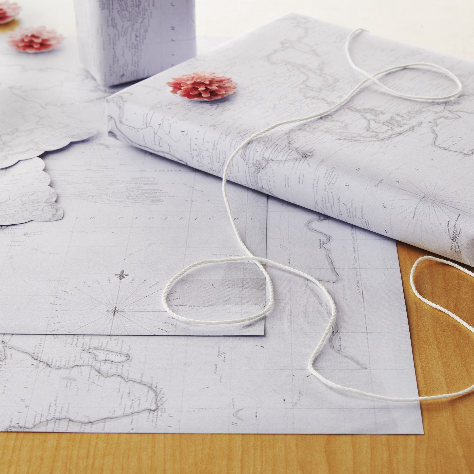 slide 2 of 2, Black & White World Map Cardstock Paper By Recollections, 12" X 12", 12 in x 12 in