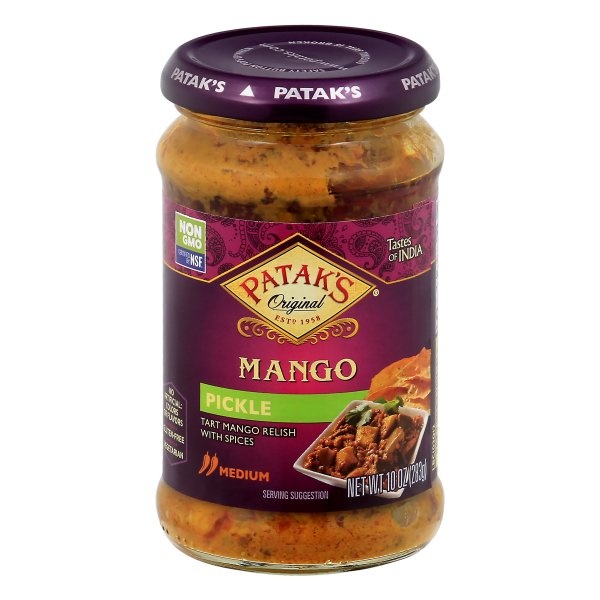 slide 1 of 1, Patak's Relish - Mango Medium, 10 oz