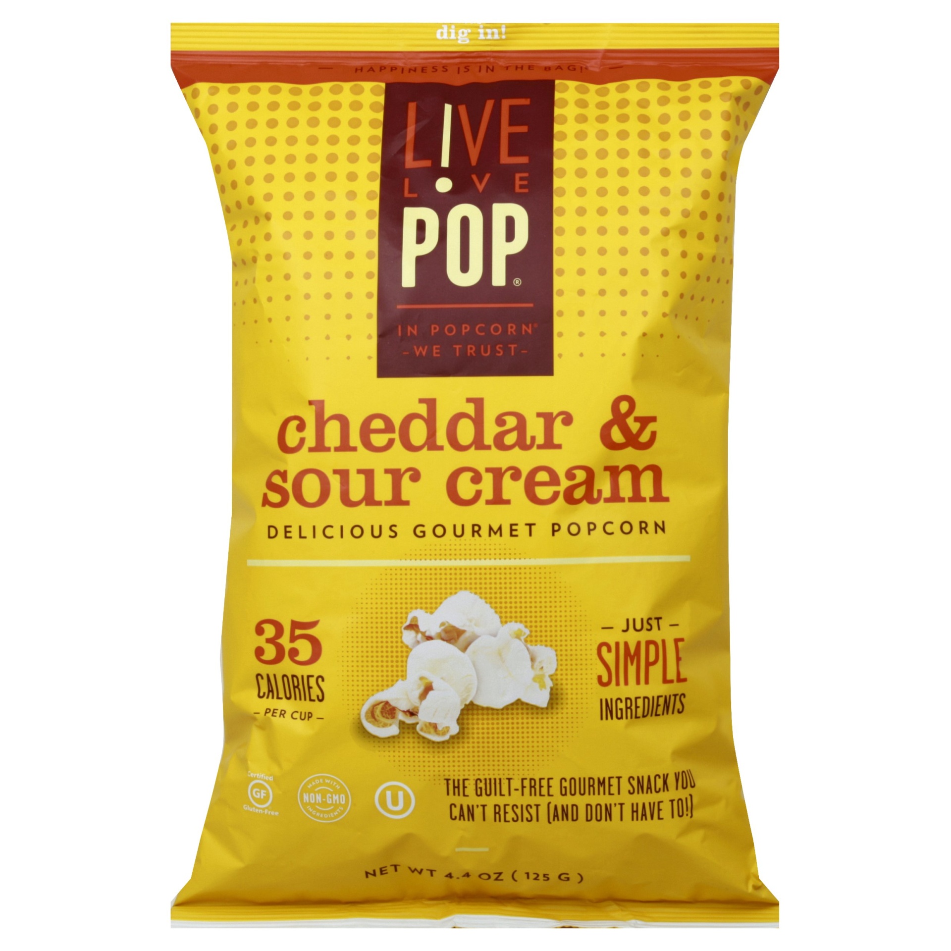 slide 1 of 5, Live Love Pop Popcorn 4.4 oz, 4.4 oz