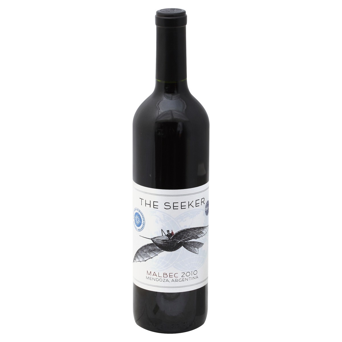 slide 2 of 2, The Seeker Red Wine Malbec, 750 ml