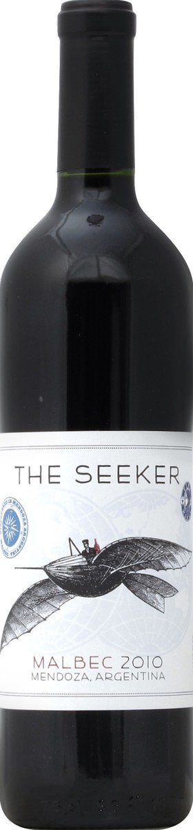 slide 1 of 2, The Seeker Red Wine Malbec, 750 ml