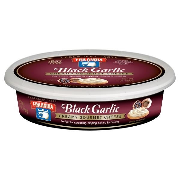 slide 1 of 1, Finlandia Creamy Gourmet Cheese - Black Garlic, 7 oz