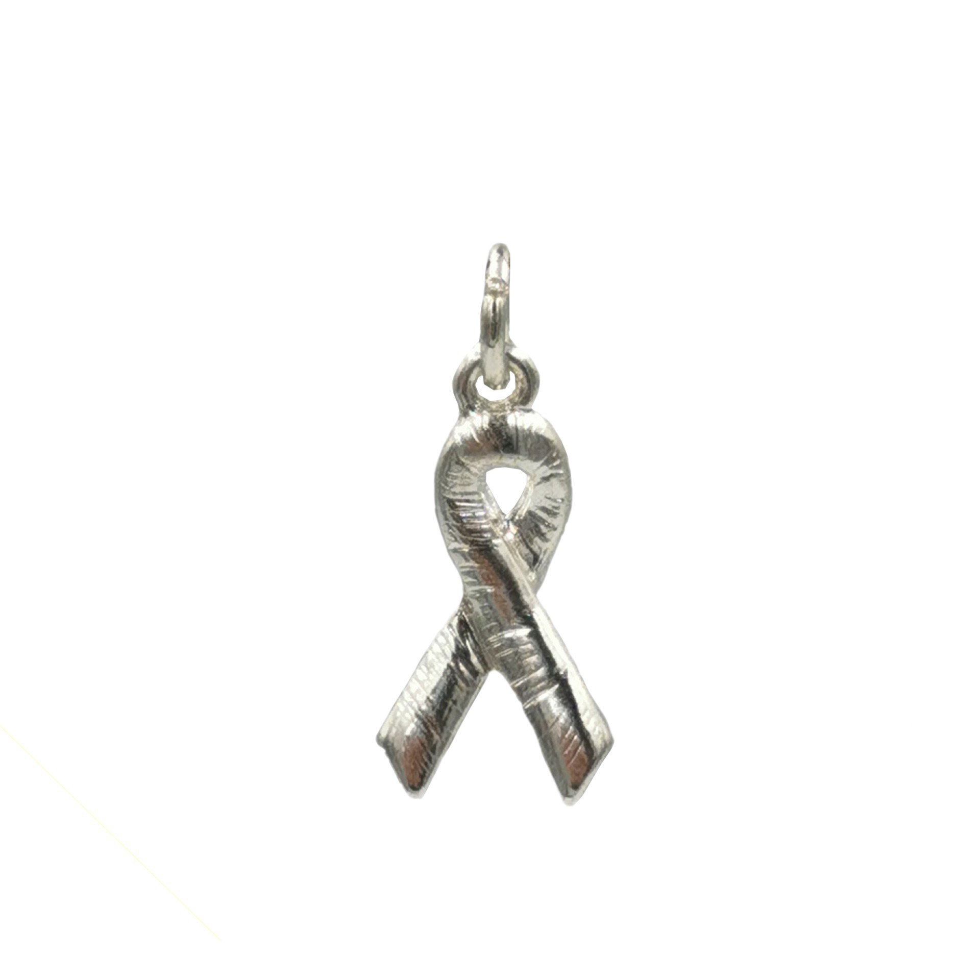 slide 3 of 4, Charmalong Silver Plated & Stone Paved Ribbon Charm By Bead Landing, 0.75 in x 0.4 in x 0.25 in