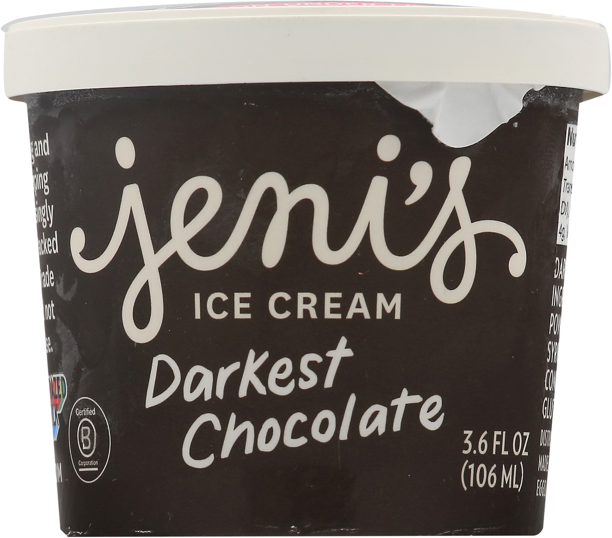 slide 8 of 8, Jeni's Darkest Chocolate Ice Cream 3.6 oz, 3.6 oz