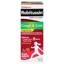 Children's Robitussin Long-Acting Cough and Cold Medicine - 4 Fl Oz