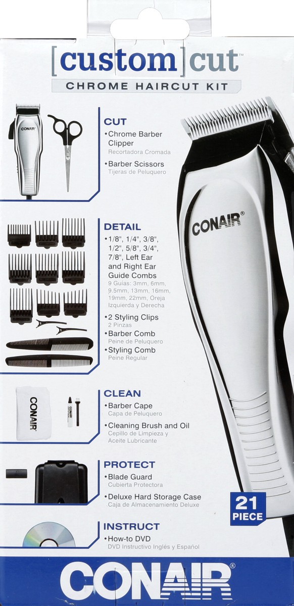 slide 4 of 5, Conair Custom Chrome Haircut Kit, 1 kit