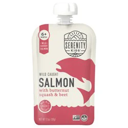 Serenity Kids Wild Caught Salmon with Organic Butternut Squash & Beet Pouch