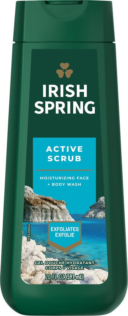 slide 3 of 8, Irish Spring Active Scrub Body Wash for Men, 20 Oz, 20 fl oz
