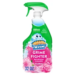Scrubbing Bubbles Disinfectant Bathroom Grime Fighter Spray, Floral Fusion, 32 fl oz