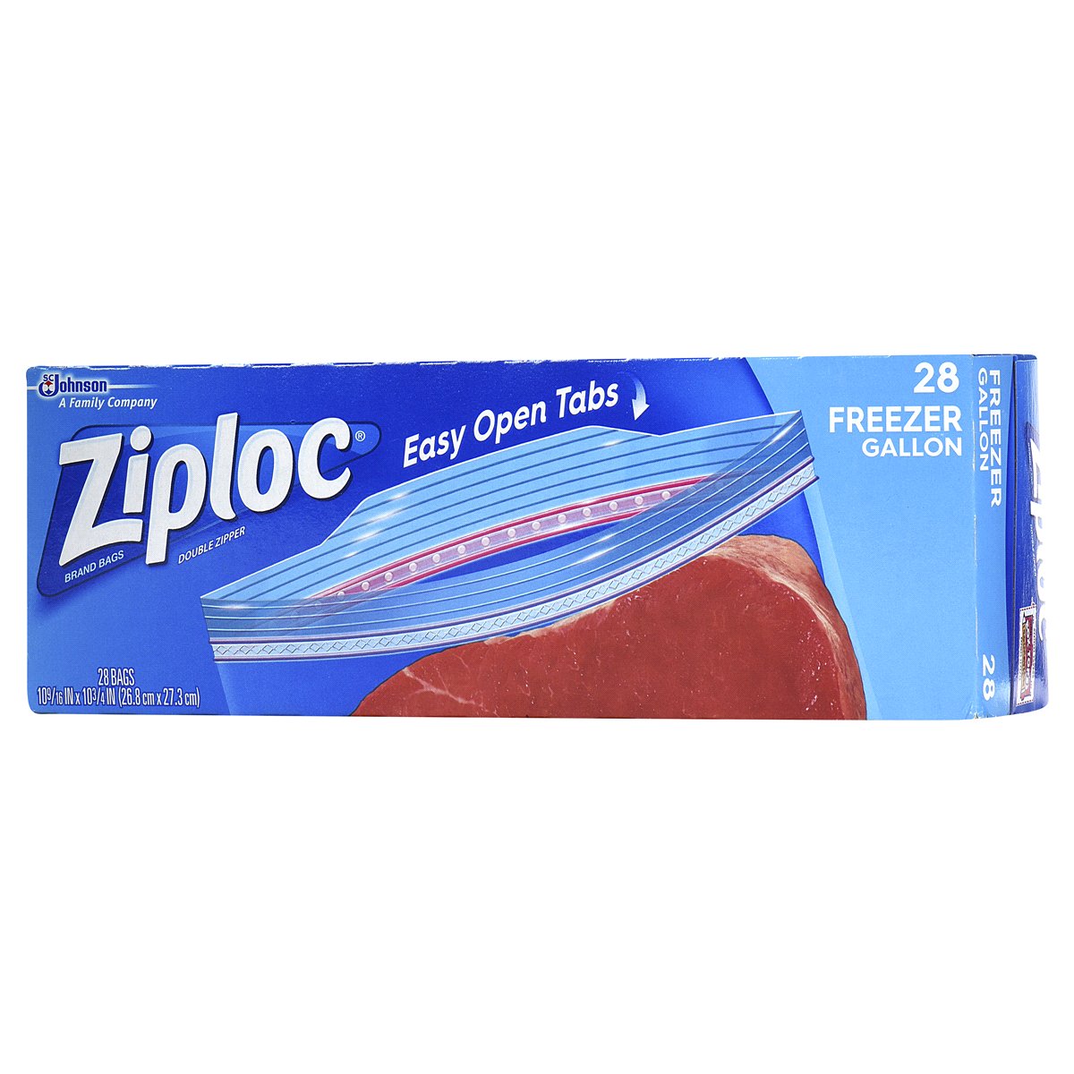 slide 2 of 8, Ziploc Freezer Bags Double Zipper Gallon Value Pack, 28 ct